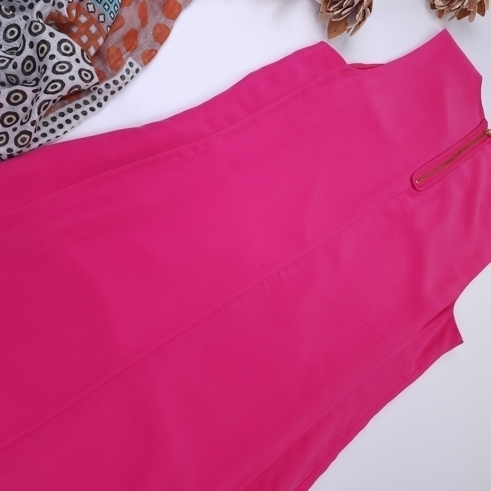 Cynthia Rowley Anthropologie Silk Pink Dress Sz 6 - Picture 12 of 13